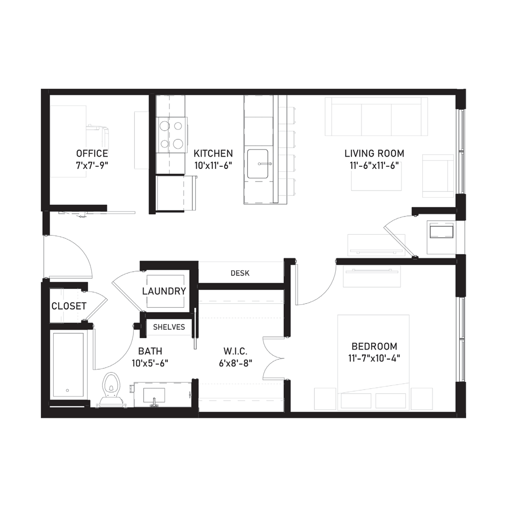 The Cyan floor plan