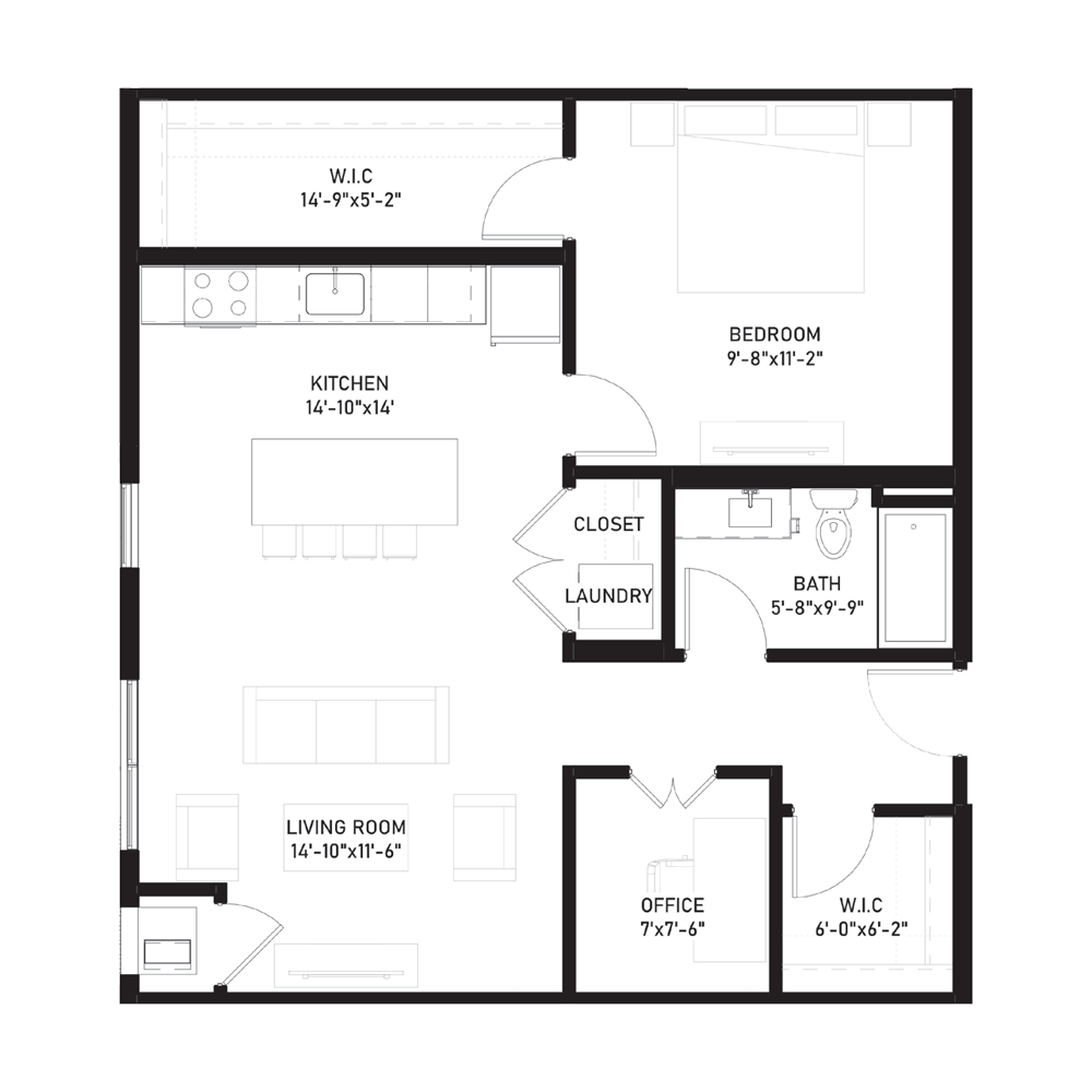 The Navy floor plan